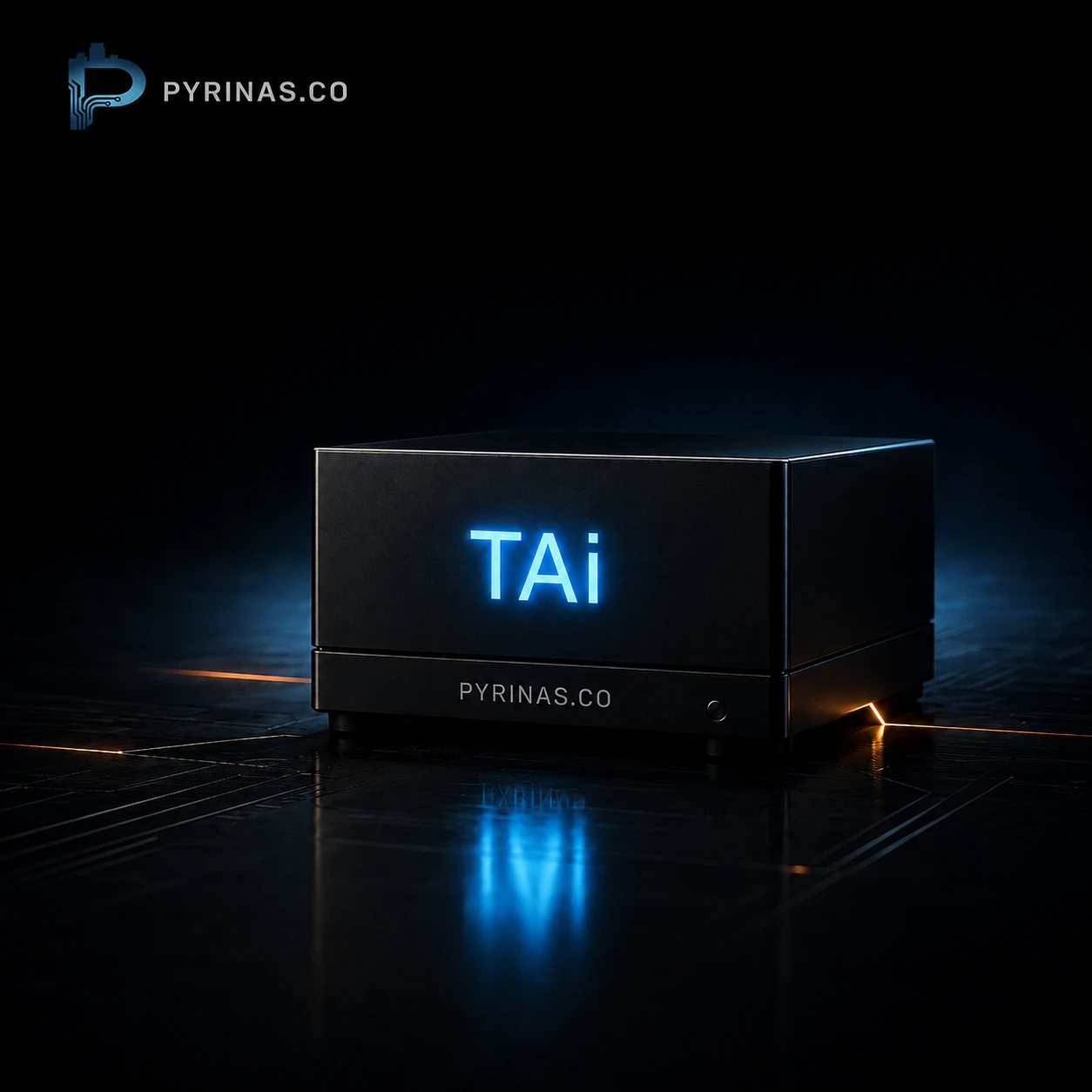 Pyrinas.co TAi appliance representing locally controlled Transparent AI