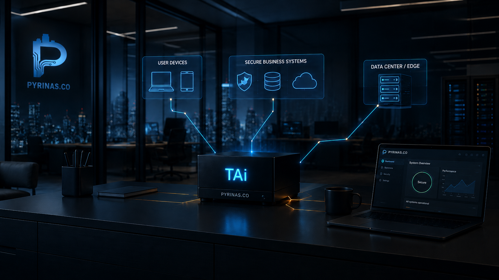 Pyrinas.co TAi connected enterprise AI environment